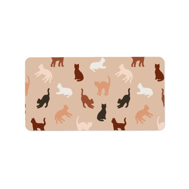 Cat silhouette label (Front)