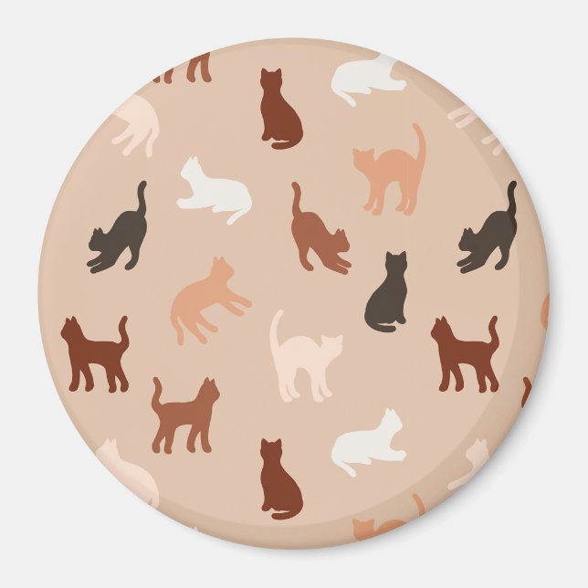 Cat silhouette magnet (Front)
