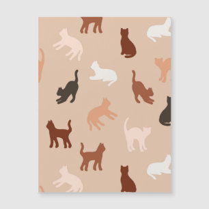 Cat silhouette magnetic invitation