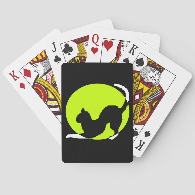 Cat Silhouette Playing Cards (Back)