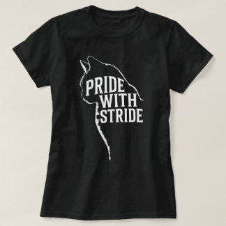 Cat Silhouette Pride With Stride Sketch T-Shirt