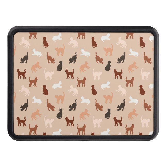 Cat silhouette trailer hitch cover (Front)