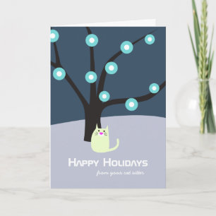 Cat Sitter's Holiday Card