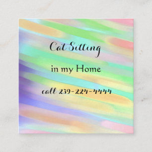 Cat Sitting Business Card