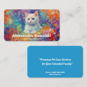 Cat Sitting Services Business Card
