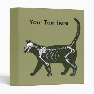 Cat Skeleton Binder