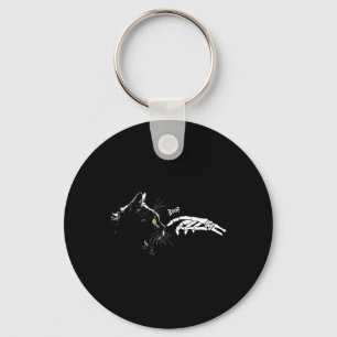 Cat Skeleton Hand Boop Halloween Cute Cats Pet Kit Keychain