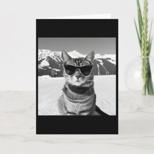 Cat Ski Slopes And Snowboarding Card