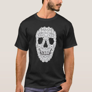 Cat Skull Kitty Skeleton Halloween Costume Skull T-Shirt