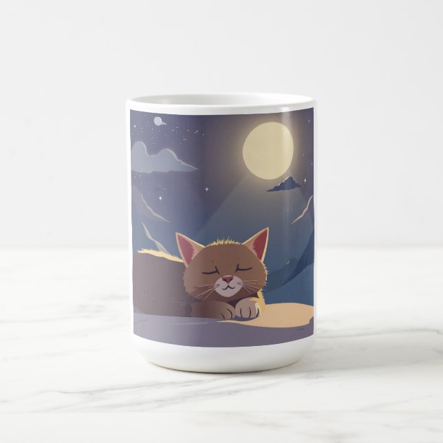 Cat sleeping coffee mug (Center)