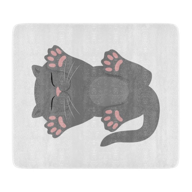 cat sleeping cutting board (Front)