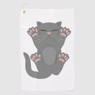 Cat Sleeping Golf Towel