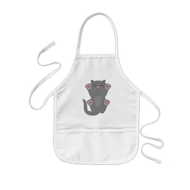 Cat Sleeping Kids Apron (Front)