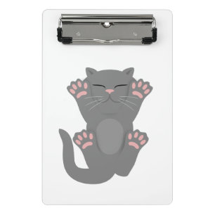 cat sleeping mini clipboard