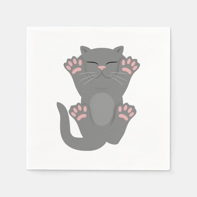 Cat Sleeping Napkin (Front)