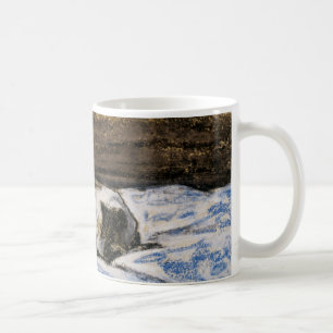 Cat Sleeping on a Bed Coffee Mug