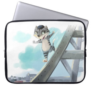 Cat Slides Eiffel Tower – Paris Laptop Sleeve