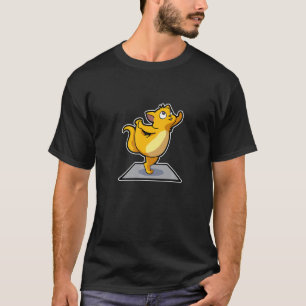 Cat Sloth Yoga Poses Sports Gymnastics Ohm Heartbe T-Shirt