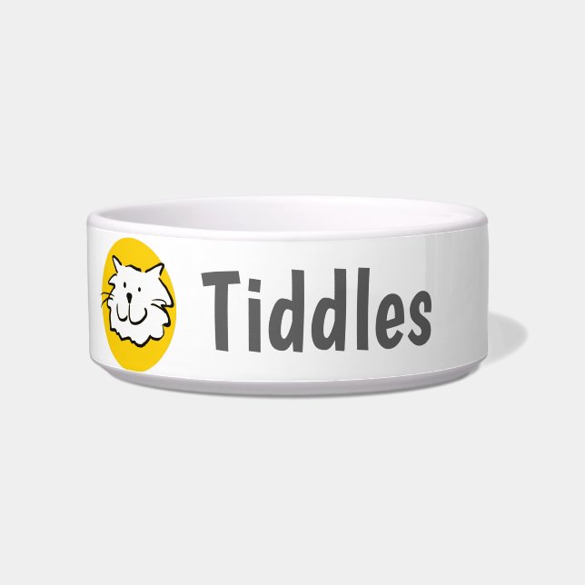 Cat Smiling Design Bowl (Left)