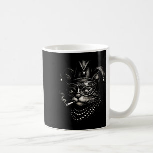 Cat Smoking Cigarette Funny Mardi Design Coffee Mug