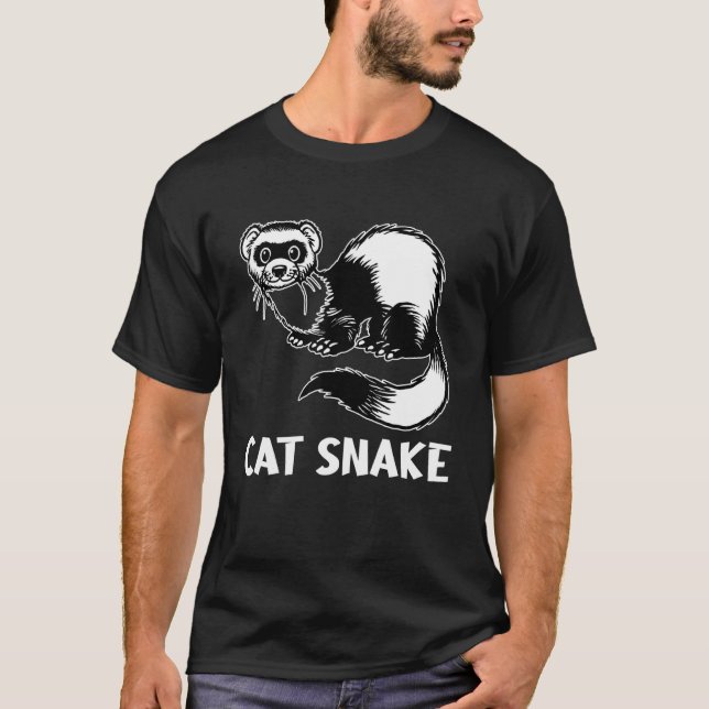 Cat Snake  Animals T-Shirt (Front)