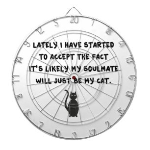 Cat Soulmate Dartboard