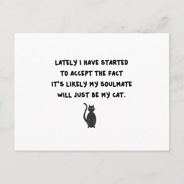 Cat Soulmate Postcard (Front)