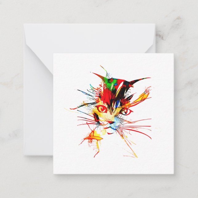 Cat splatter card (Front)