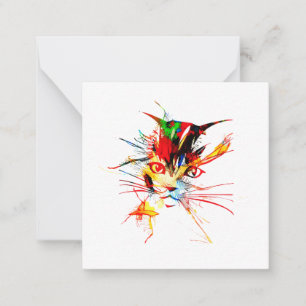 Cat splatter card