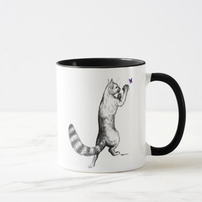 Cat Springing Mug (Right)
