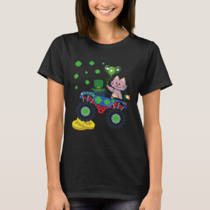 Cat St Patrick s Day Monster Truck Irish Cat Sham T-Shirt
