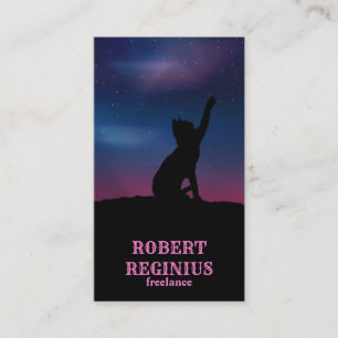 Cat Star Sky Business Card