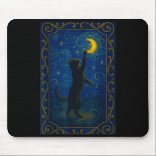 Cat Starry Night Van Gogh Cat Funny Cat Lover Mom  Mouse Pad