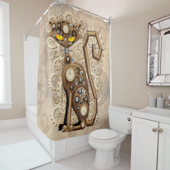 Cat Steampunk Vintage Retro Style Machine  (In Situ)