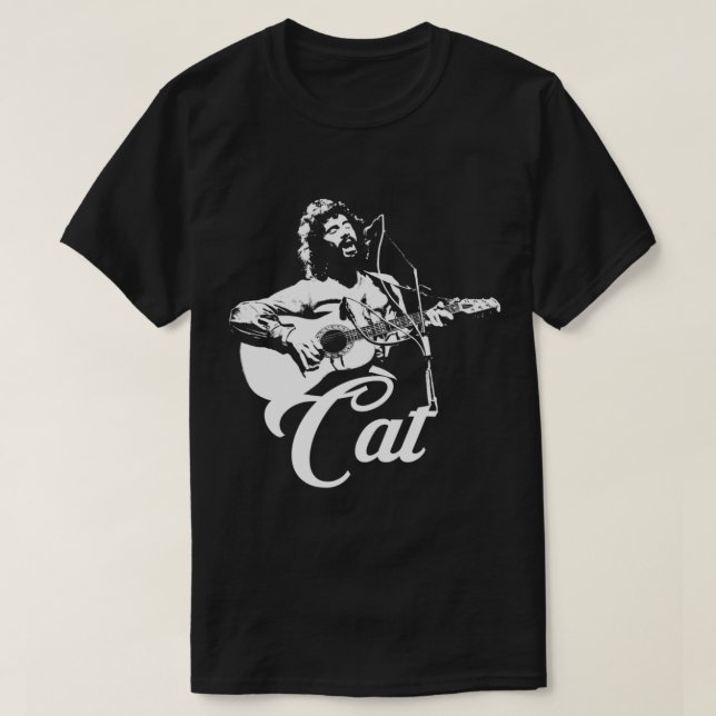 Cat Stevens - White Stencil Essential T-Shirt (Design Front)