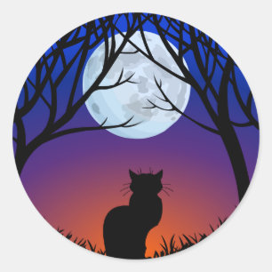 Cat Stickers Fun Halloween Cat Stickers