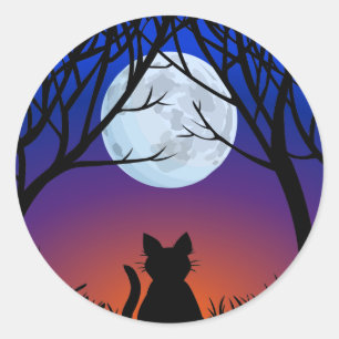 Cat Stickers Fun Halloween Cat Stickers Cat Lover