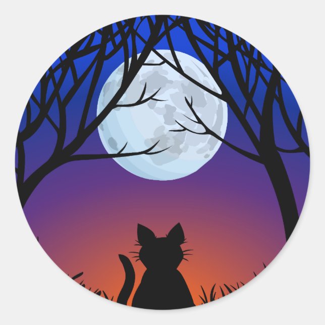 Cat Stickers Fun Halloween Cat Stickers Cat Lover (Front)