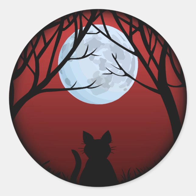 Cat Stickers Fun Halloween Cat Stickers Cat Lover (Front)