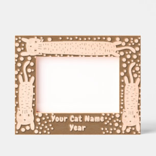 Cat Stretching Etched Frames