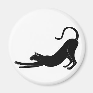 Cat Stretching Magnet