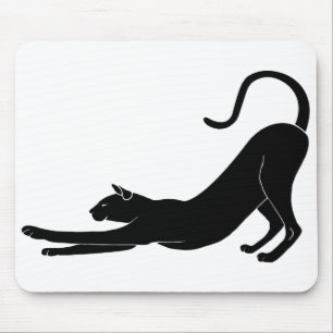Cat Stretching Mouse Pad