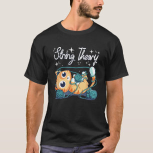Cat String Theory Knitting T-Shirt