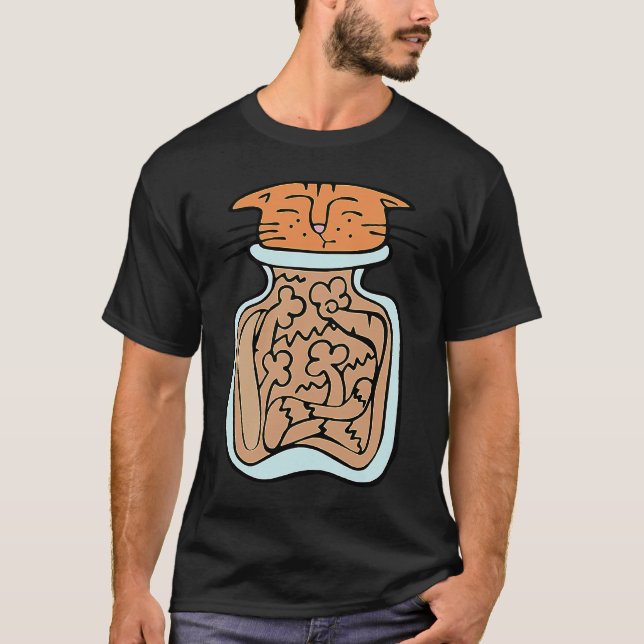 Cat Stuck in a Jar T-Shirt (Front)