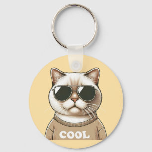 Cat style keychain