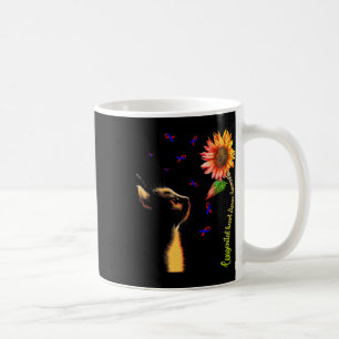 Cat Sunflower Congenital Heart Disease Awareness  Coffee Mug
