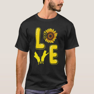 Cat Sunflower For Cat Cat Mom Men Women T-Shirt