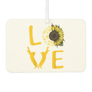 Cat Sunflower Gifts For Cat Lovers Cat Mom Air Freshener