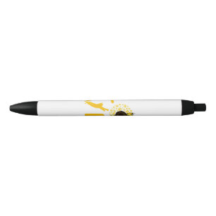 Cat Sunflower Gifts For Cat Lovers Cat Mom Black Ink Pen