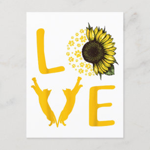Cat Sunflower Gifts For Cat Lovers Cat Mom Enclosure Card